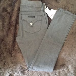 Hudson Collin Skinny Gray Jeans 25